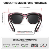 Myiaur Polarized Fit Over Glasses Sunglasses for Women, Oversize Wearover Sunglasses UV400 Protection for Driving（2 Packs）