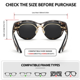 Myiaur Polarized Fit Over Glasses Sunglasses for Women, Oversize Wearover Sunglasses UV400 Protection for Driving（2 Packs）