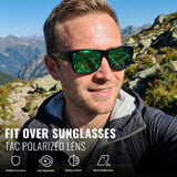 Myiaur Over Glasses Sunglasses for Men Women, Polarized Fit Over Sunglasses UV400 Protection for Driving, Outdoor
