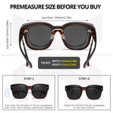 Myiaur Oversized Fit Over Sunglasses for Women, Trendy Wear Over Glasses, Polarized UV400 Protection Sunglasses for Driving